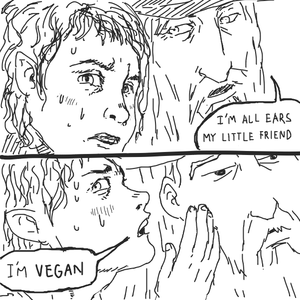 Drawing in The Council of Elrond by Fathur