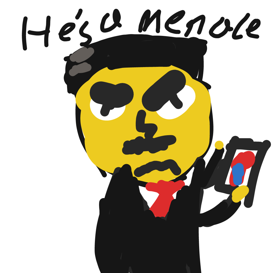 Drawing in Hes A Menace by Pikaball