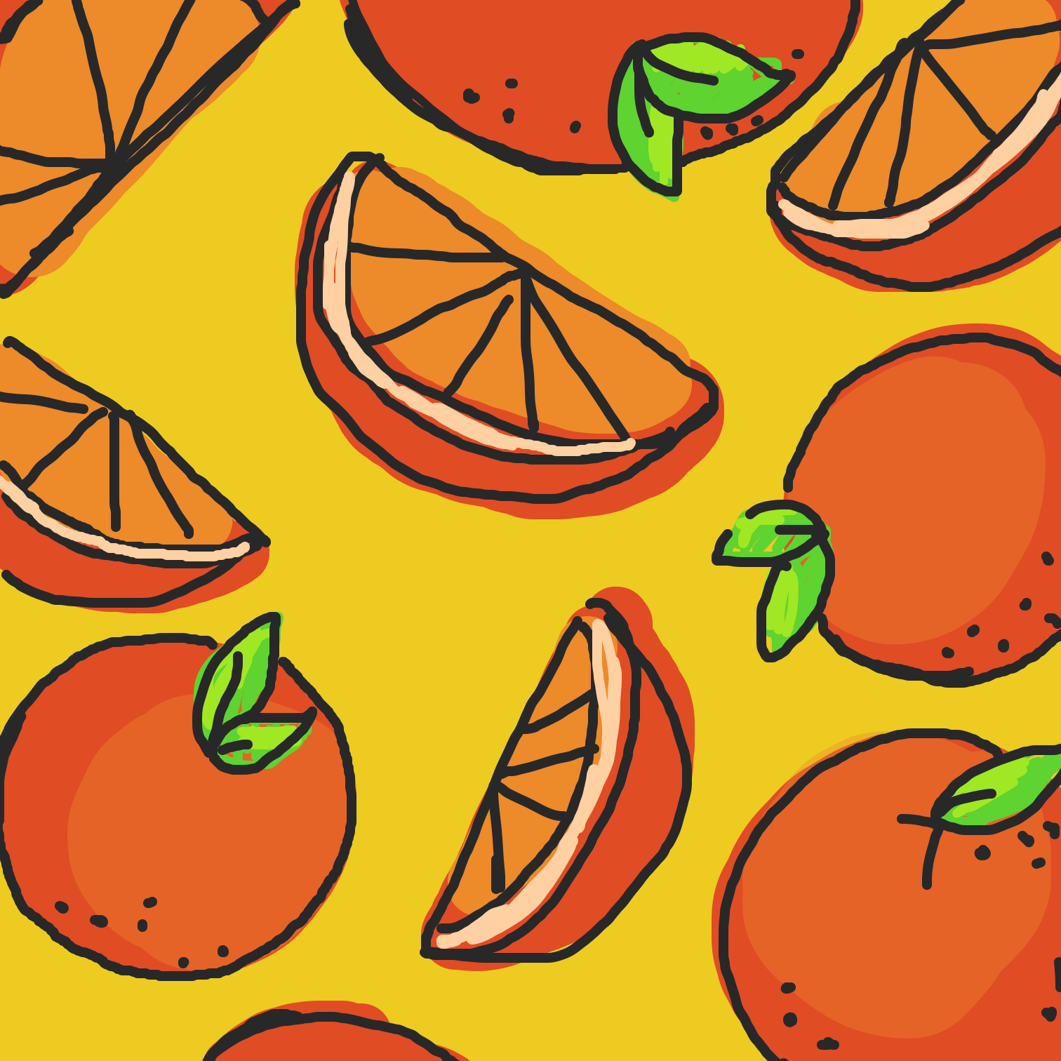 Drawing in Fruit  by Juleefish 