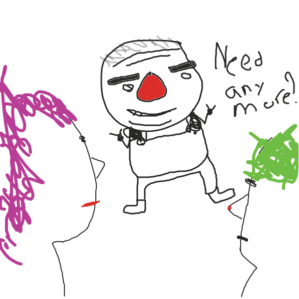 He's a pimp, heh. - Online Drawing Game Comic Strip Panel by stripleripple