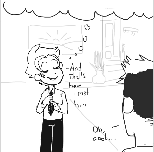 Getting ready for a date. (This jam is reversed!) - Online Drawing Game Comic Strip Panel by Sluggishfella