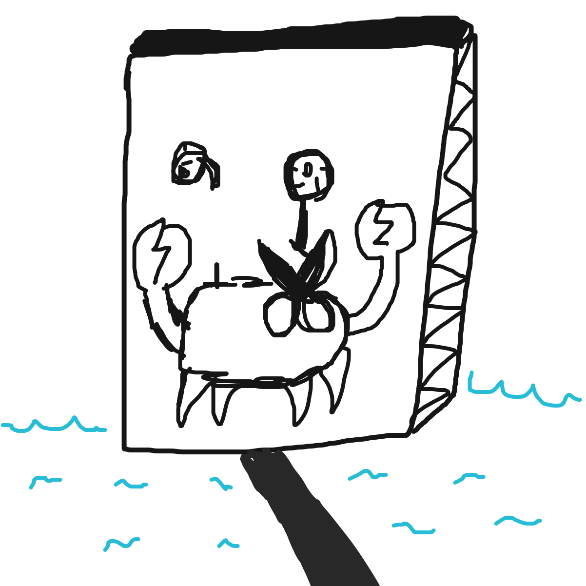 Drawing in Rocking Crab Paint Night by LizardPie34