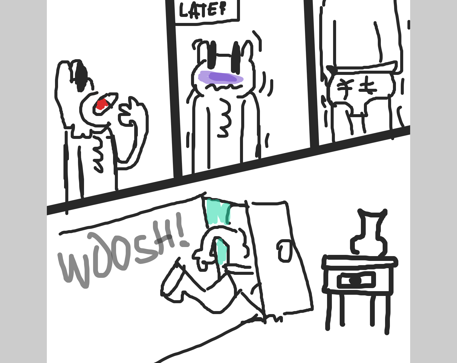 Drawing in Destructive Laxative by LizardPie34