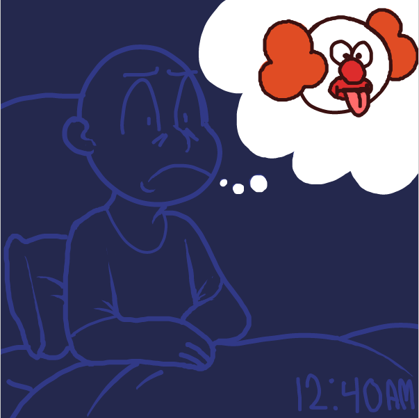 Drawing in Night time thoughts by FrankenJammer