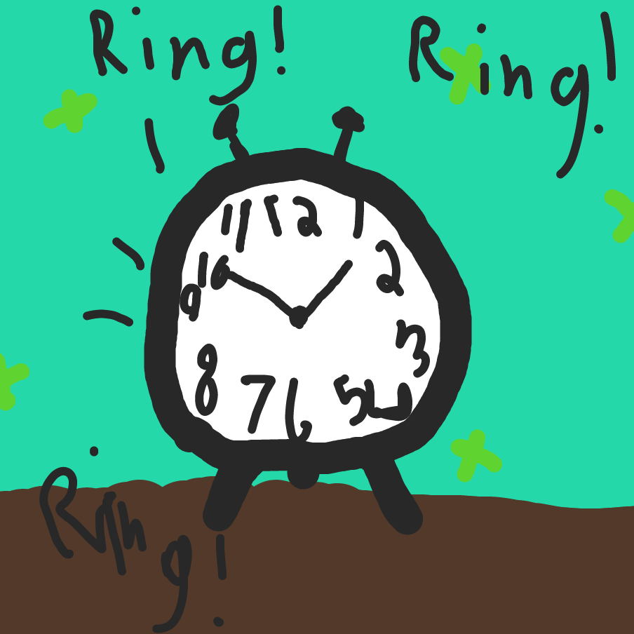 Character has to wake up for work at 6 AM, but terrible things disrupt their morning-ly routine. - Online Drawing Game Comic Strip Panel by NotAnArtist319