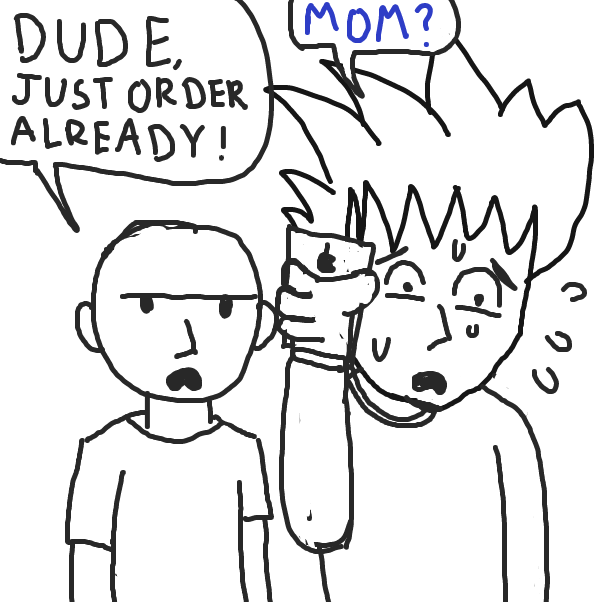 Drawing in Your average day at Mcdonalds by AnnenasComics