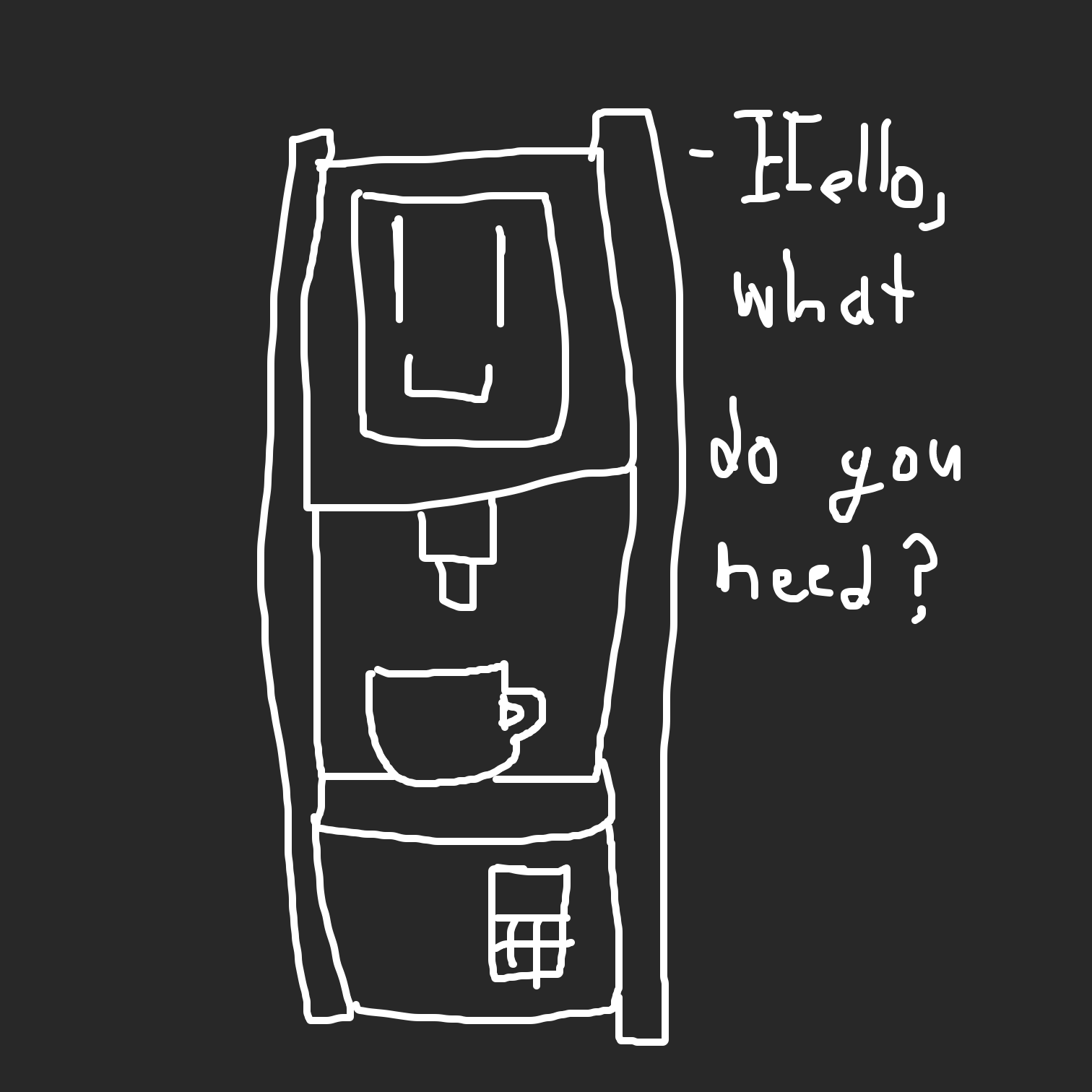 Drawing in Infinite Coffee Machine by LizardPie34