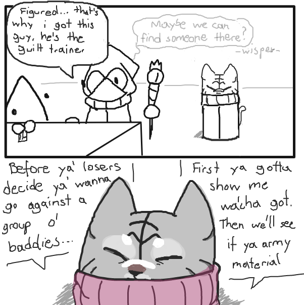 Training montage! Or class show off...  Just an average training room... unless? - Online Drawing Game Comic Strip Panel by Sluggishfella