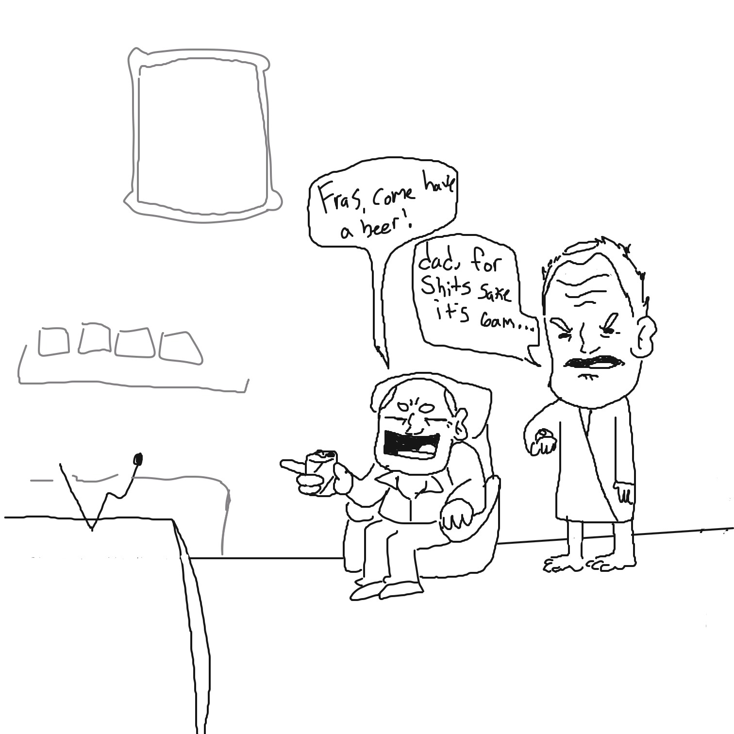  - Online Drawing Game Comic Strip Panel by CurlyCheddar 