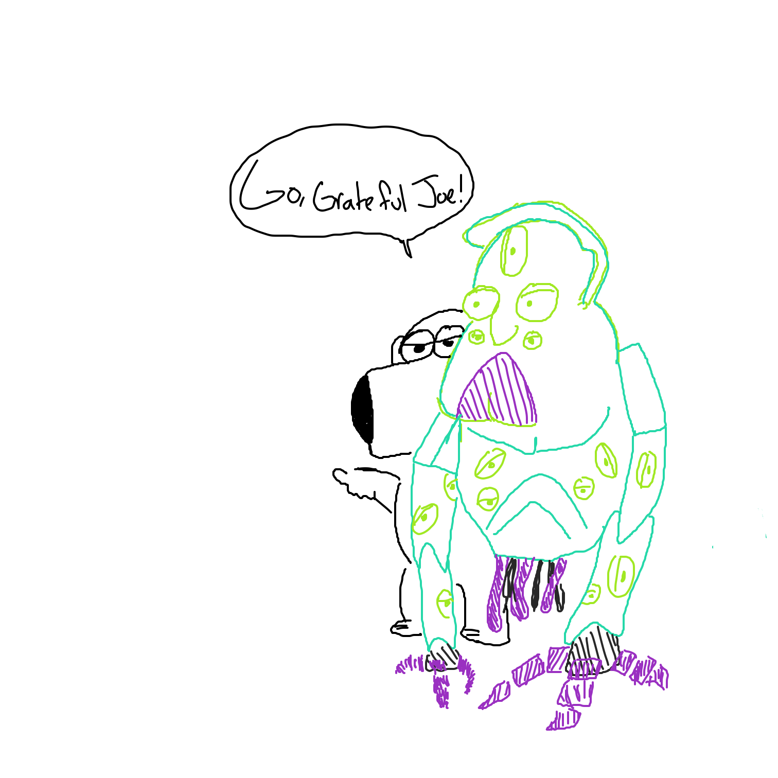  - Online Drawing Game Comic Strip Panel by CurlyCheddar 