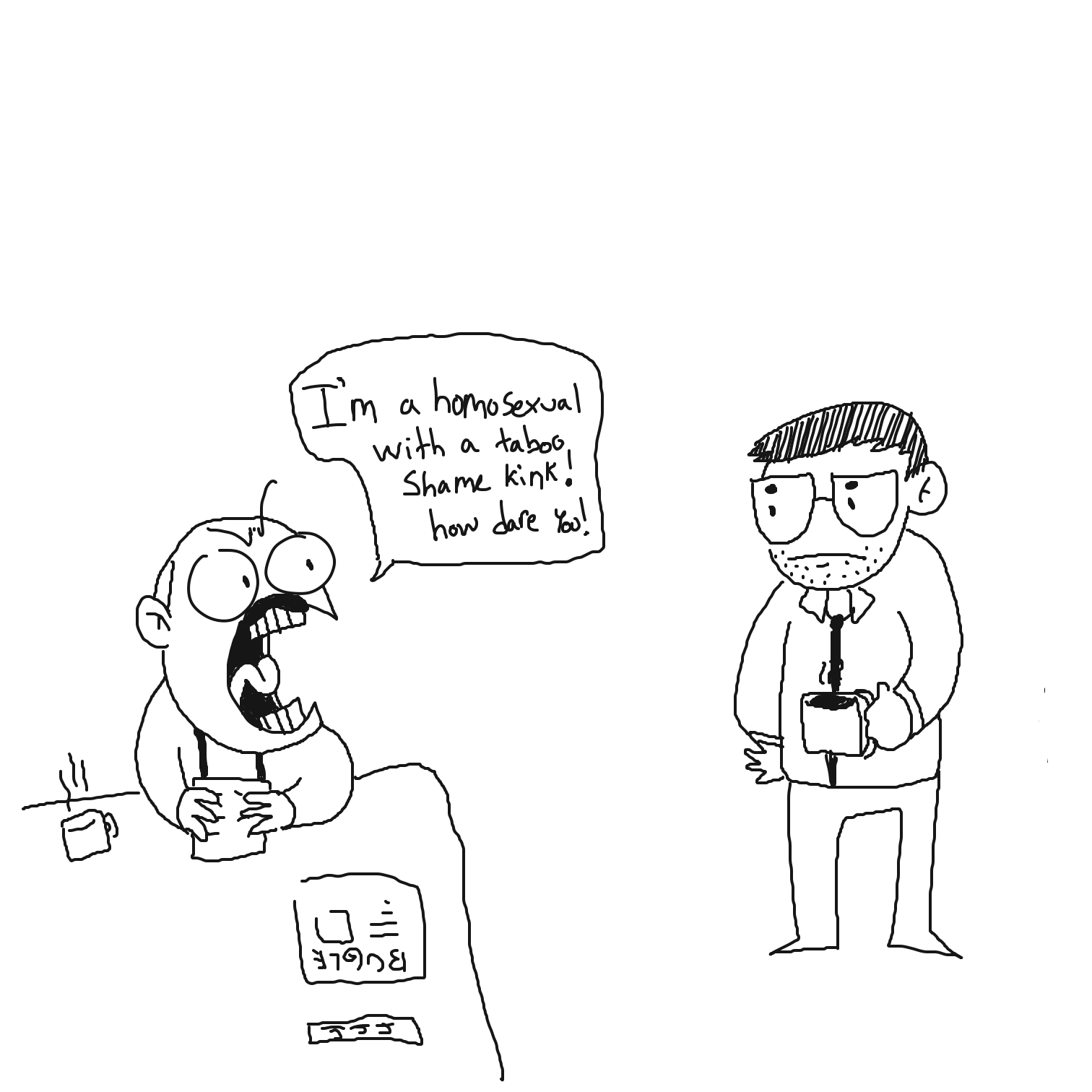  - Online Drawing Game Comic Strip Panel by CurlyCheddar 