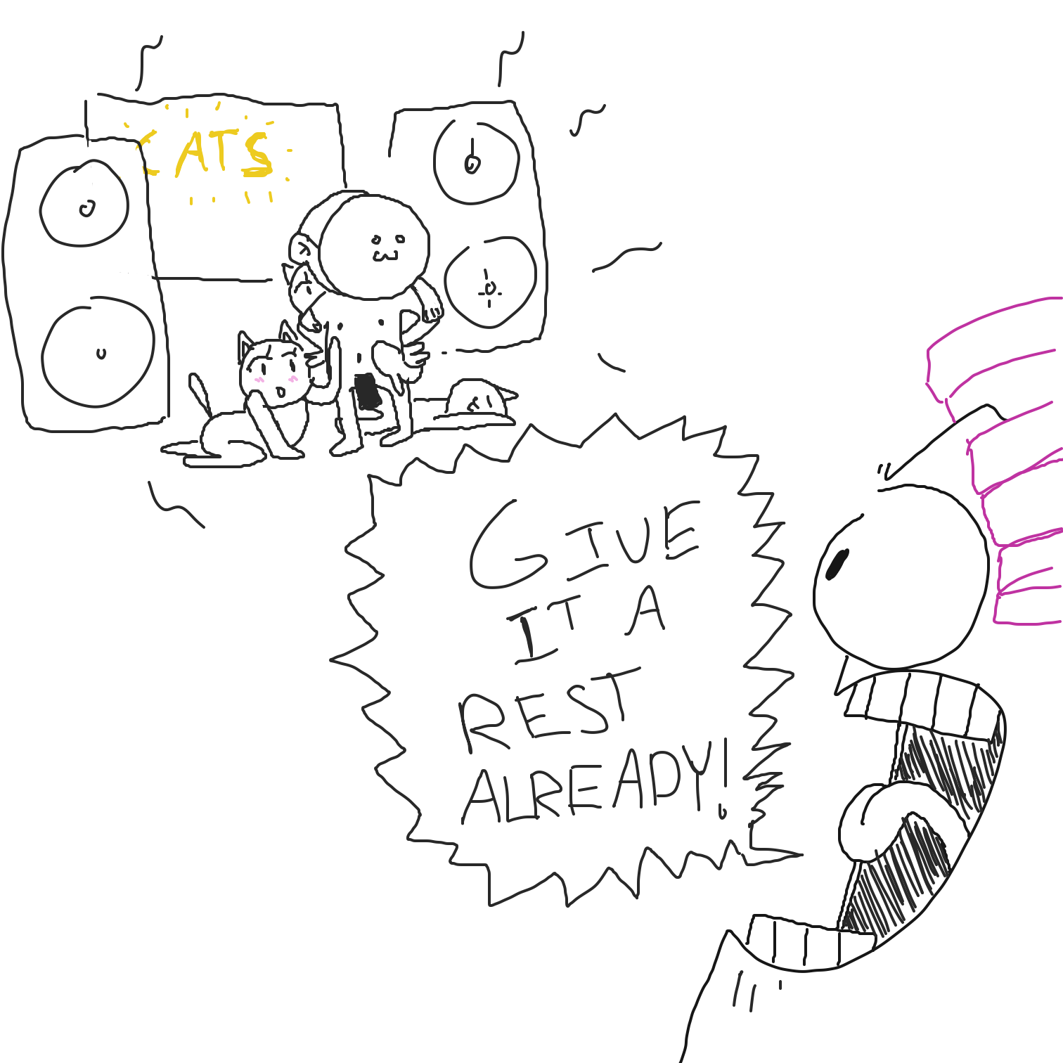  - Online Drawing Game Comic Strip Panel by CurlyCheddar 