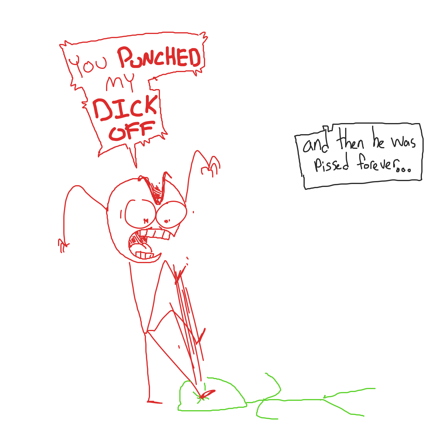 Drawing in Fight by CurlyCheddar 