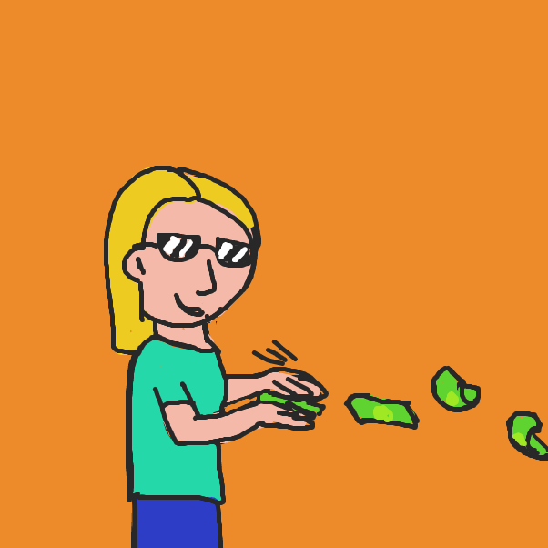 Drawing in make it rain by AnnenasComics