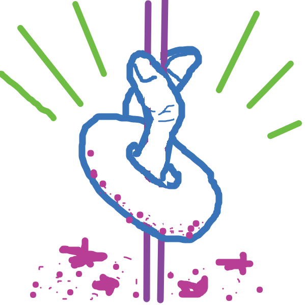 Drawing in donut show by Quintessentia