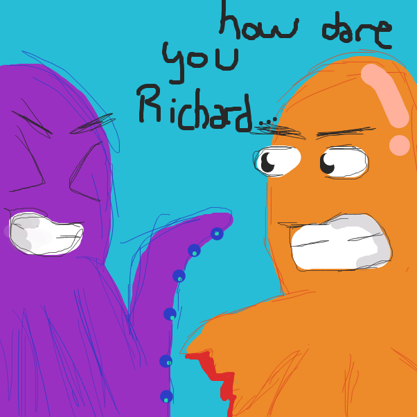 Drawing in Arm Wrestling Octopuses by eggbread