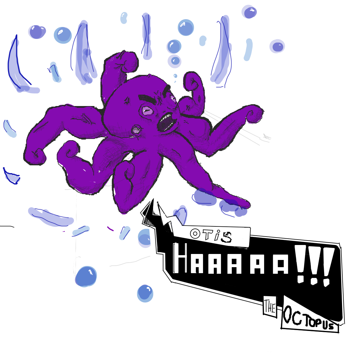 I PRESENT YOU.... THE GREAT ... THE STRONG...THE ONE AND ONLY... OTIS THE OTOOOOPUUUUUS !!!     - Online Drawing Game Comic Strip Panel by l’intrus