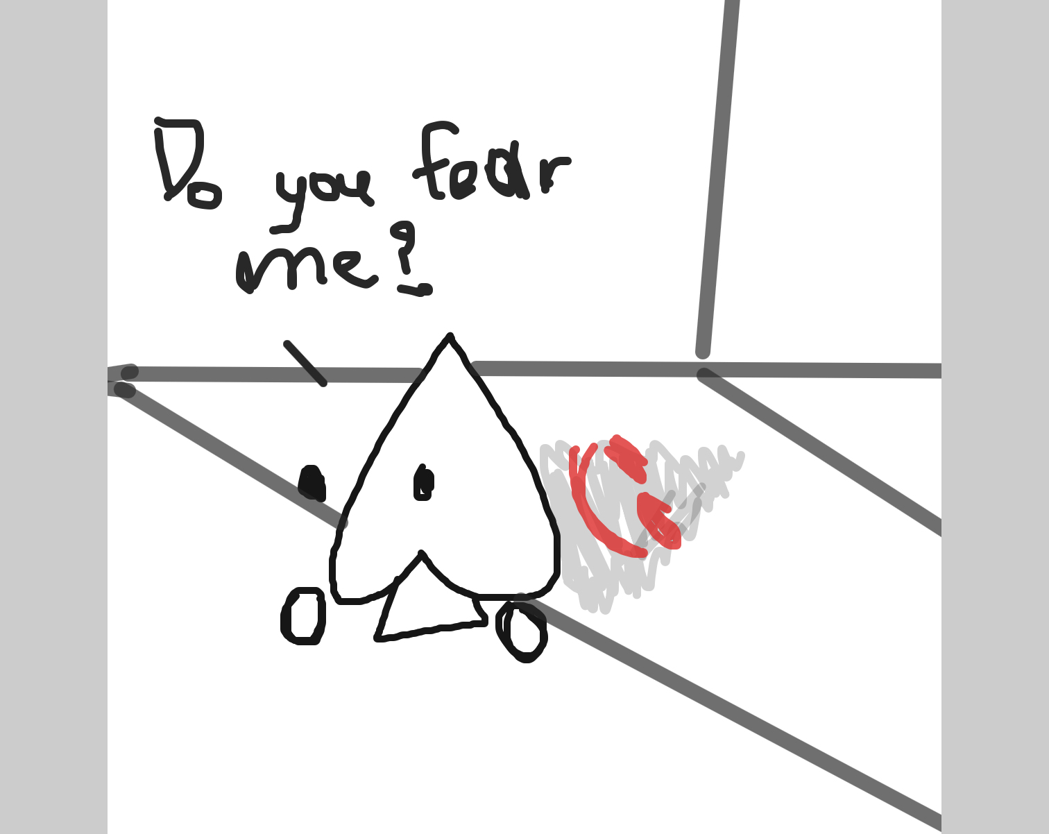 Drawing in Do you fear me? by LizardPie34