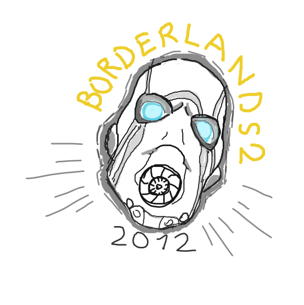 Even tho minecratf is arguably THE most played game since it's some what stable version... I'll include borderlands as 2012 because of the hype that that surrounded it...  - Online Drawing Game Comic Strip Panel by Sluggishfella