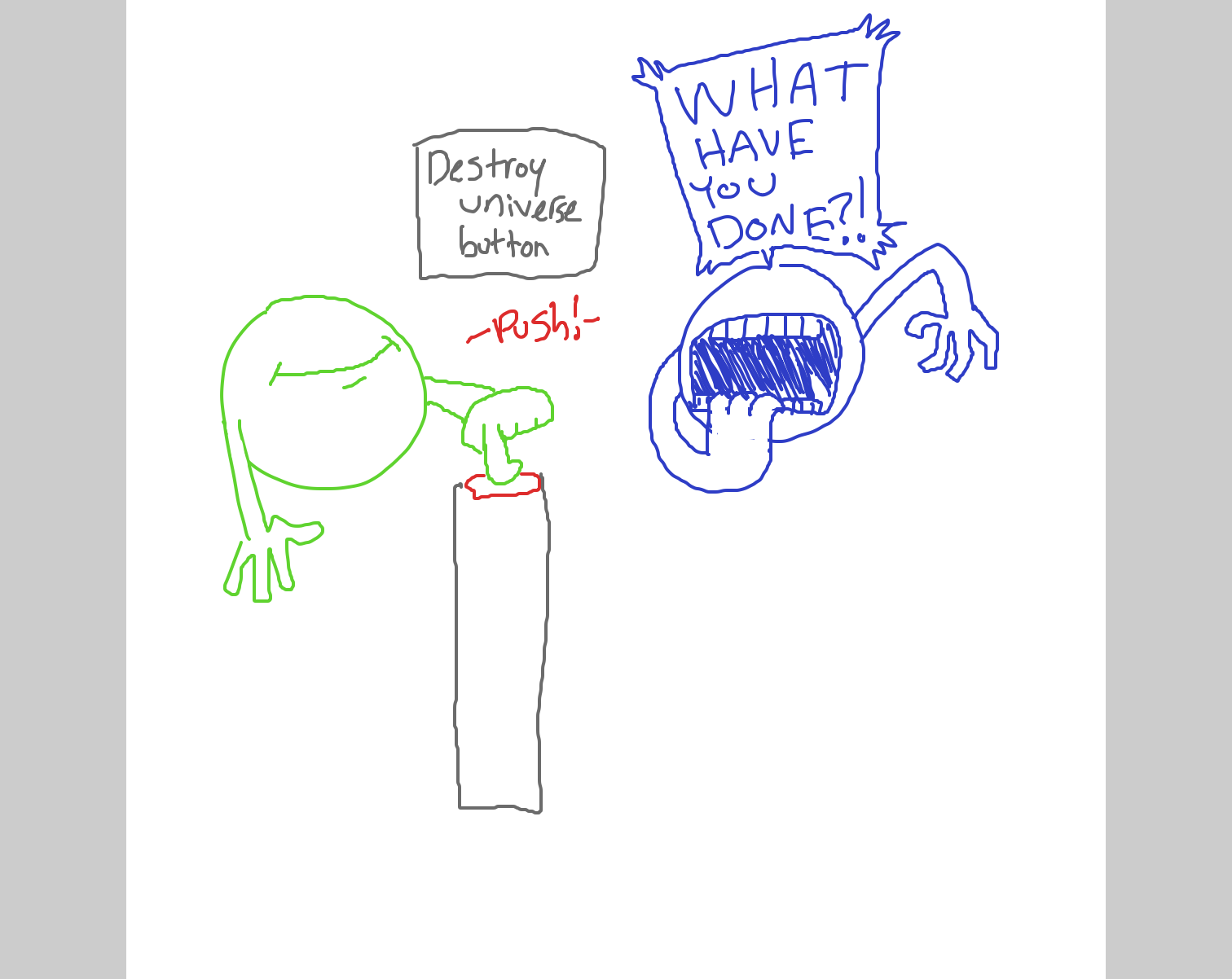  - Online Drawing Game Comic Strip Panel by CurlyCheddar 