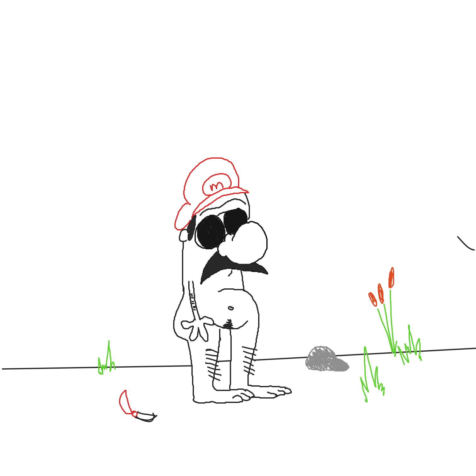 Drawing in Go Mario by CurlyCheddar 