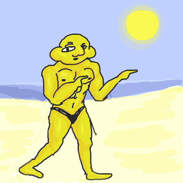 Drawing in What will he do? by Mojomos