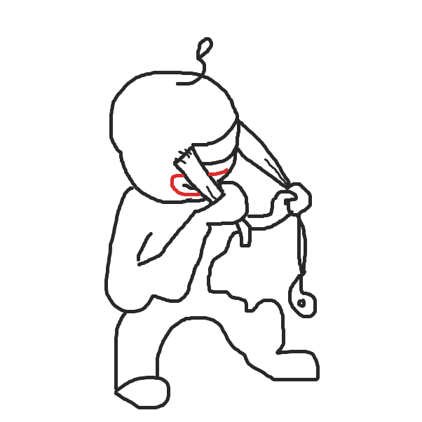 Tape is beeing pulled from the Face. - Online Drawing Game Comic Strip Panel by Applelsauce