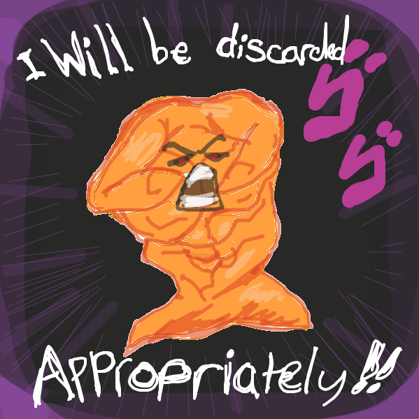 Drawing in paper bag man by Mojomos