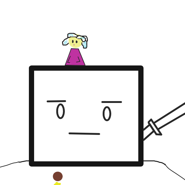  - Online Drawing Game Comic Strip Panel by HiveMind