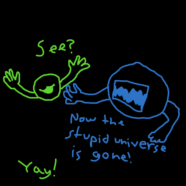 Drawing in the end of the universe by ItzAki