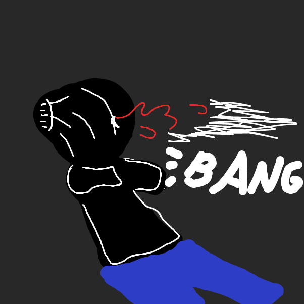 Drawing in finger guns by ItzAki