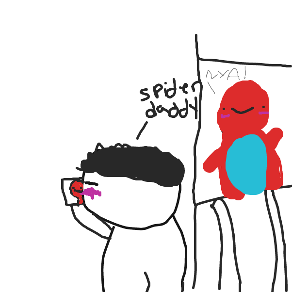 Drawing in Hes A Menace by LeGoddessToot!