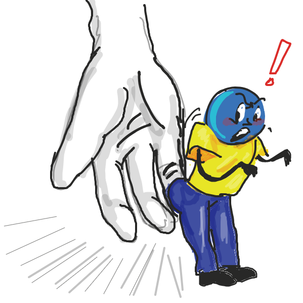 being a thicc boi is hard. the sexual harassment is a daily struggle. - Online Drawing Game Comic Strip Panel by Mojomos