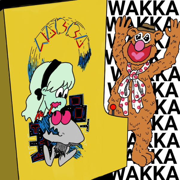 WAKKAWAKKAWAKKAWAKKAWAKKA - Online Drawing Game Comic Strip Panel by Wizard Croissant
