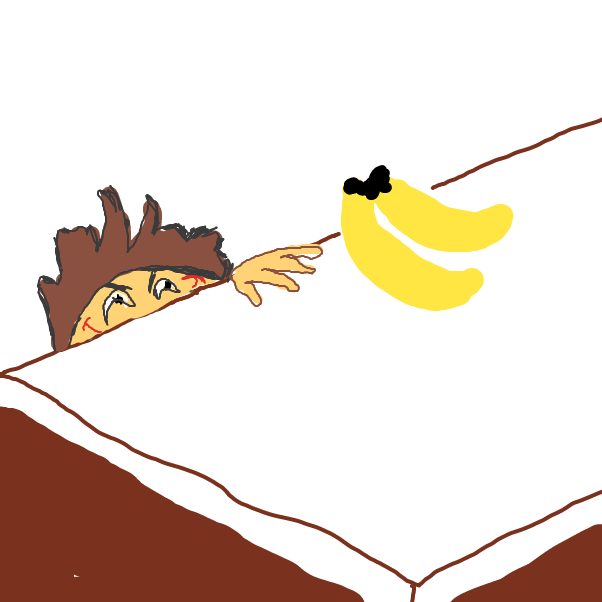 Drawing in Banana by Paranausea