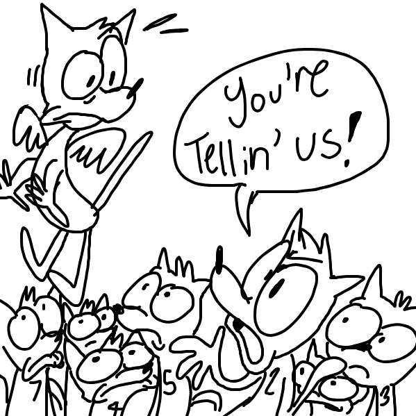 8 more lives! - Online Drawing Game Comic Strip Panel by RubberHosed