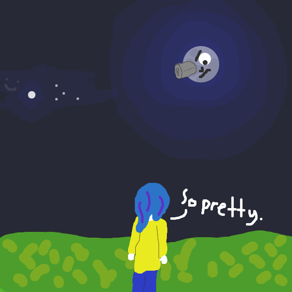 Drawing in A Trip To The Moon by ItzAki