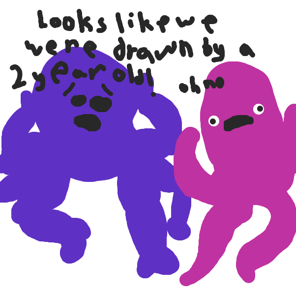 Drawing in Otis Octopus vs Shawn Squid by ItzAki