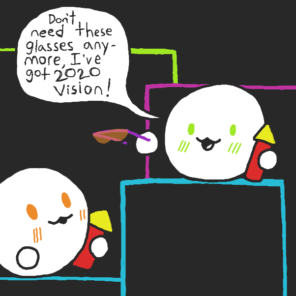 Drawing in Happy New Year  by Cheddar Teeth