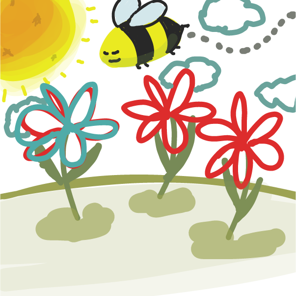 Drawing in flowers by Buckawn