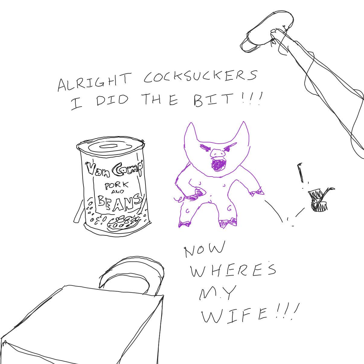  - Online Drawing Game Comic Strip Panel by Potato Man