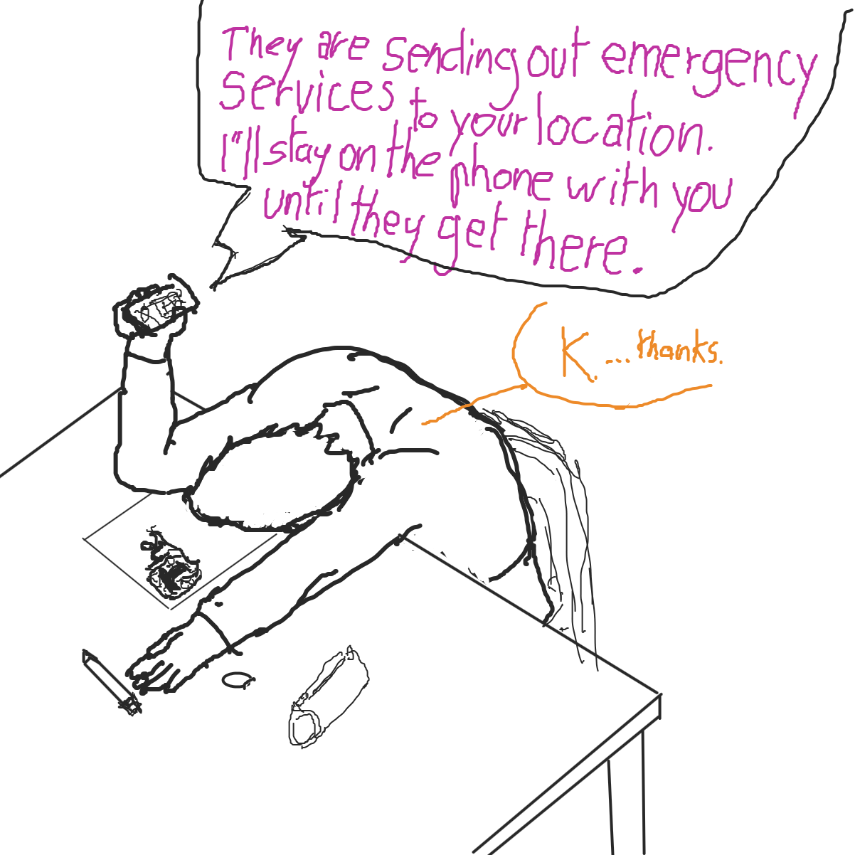 Guy stuck with his homework - Online Drawing Game Comic Strip Panel by l’intrus