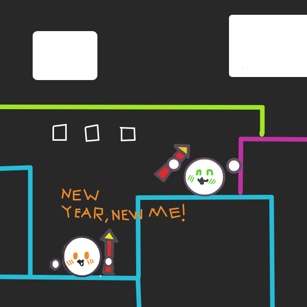 Drawing in Happy New Year  by HiveMind