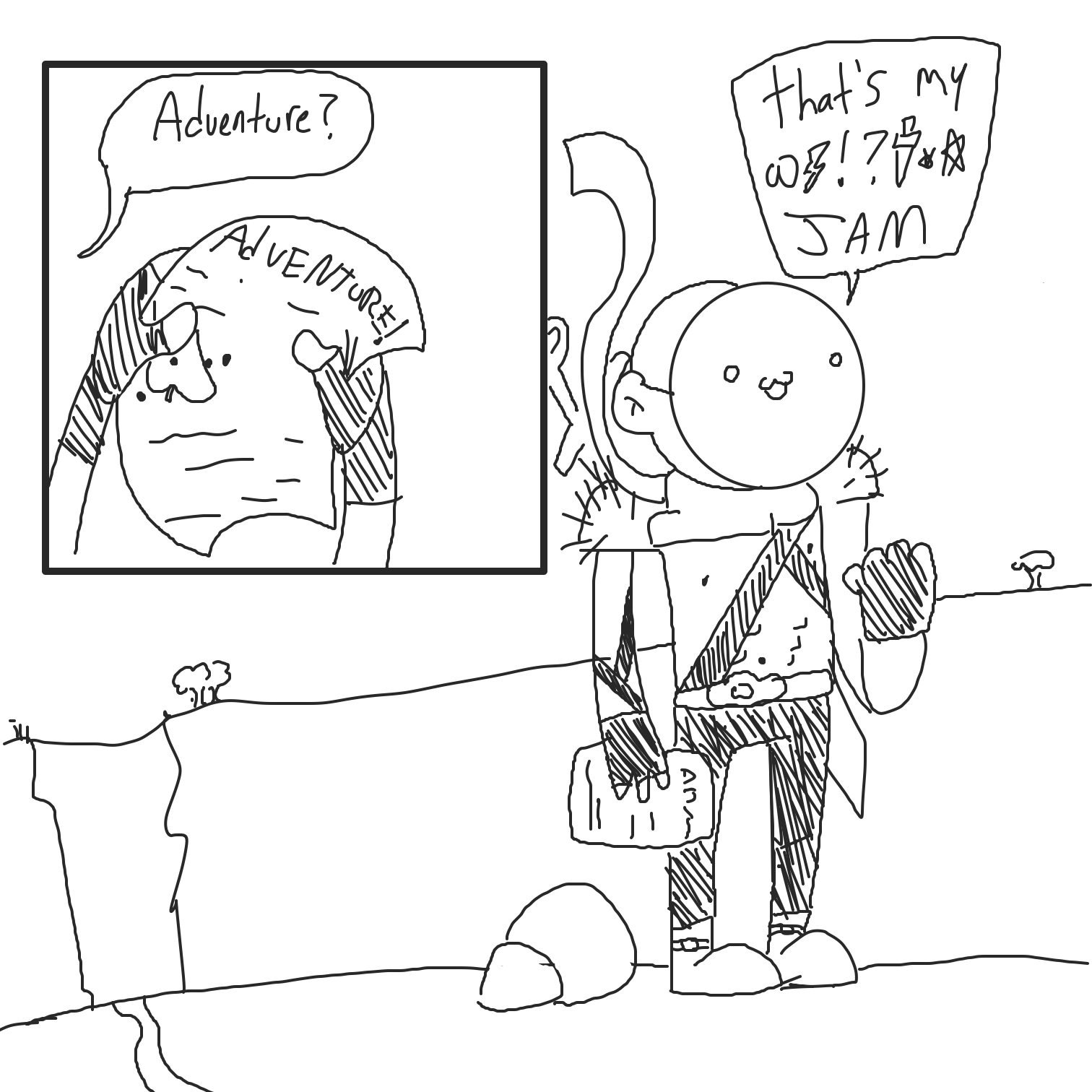  - Online Drawing Game Comic Strip Panel by CurlyCheddar 