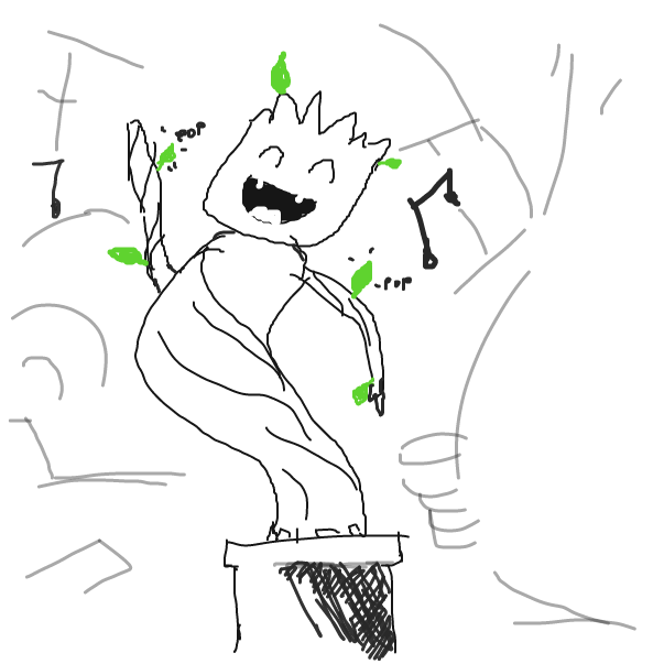 Drawing in dancin' tree by Roco