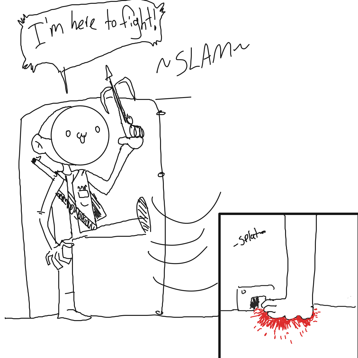  - Online Drawing Game Comic Strip Panel by CurlyCheddar 