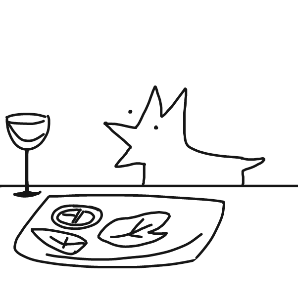 Drawing in My Food! >:0 by FrankenJammer