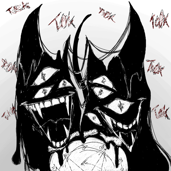 Drawing in Cat Clock by FrankenJammer