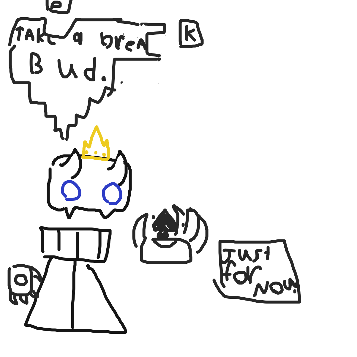 It’s the skeleboy - Online Drawing Game Comic Strip Panel by KingOfSpades2