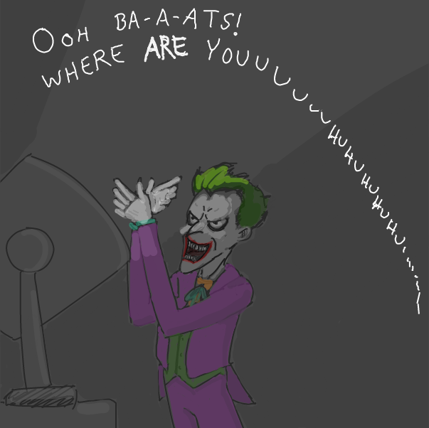 Drawing in Batman by Buckawn